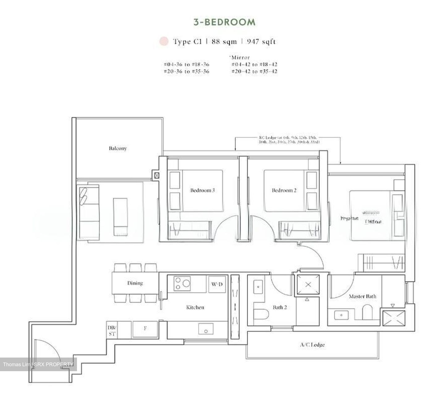 Avenue South Residence (D3), Apartment #602103021